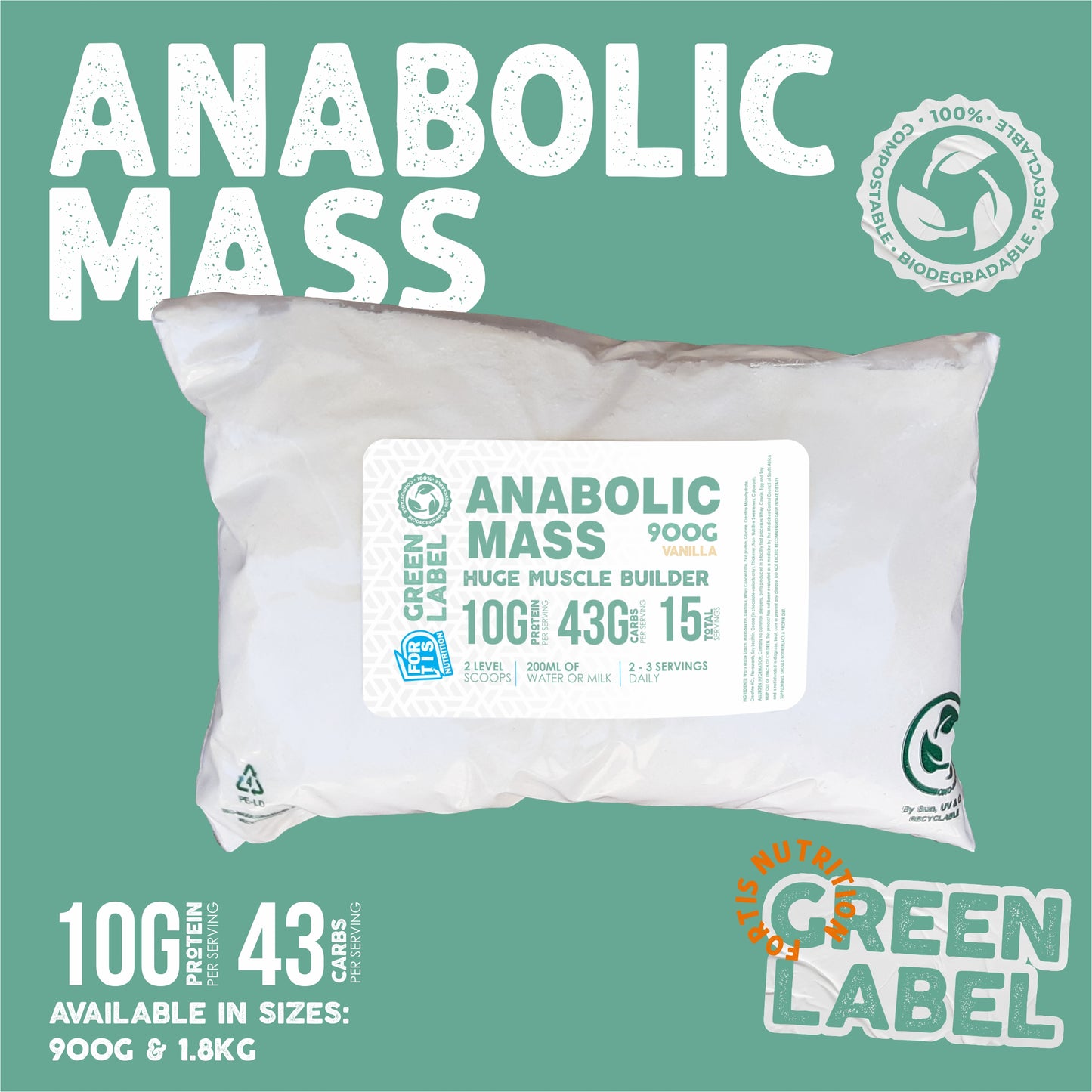 Anabolic mass | Huge Muscle Builder | Green label