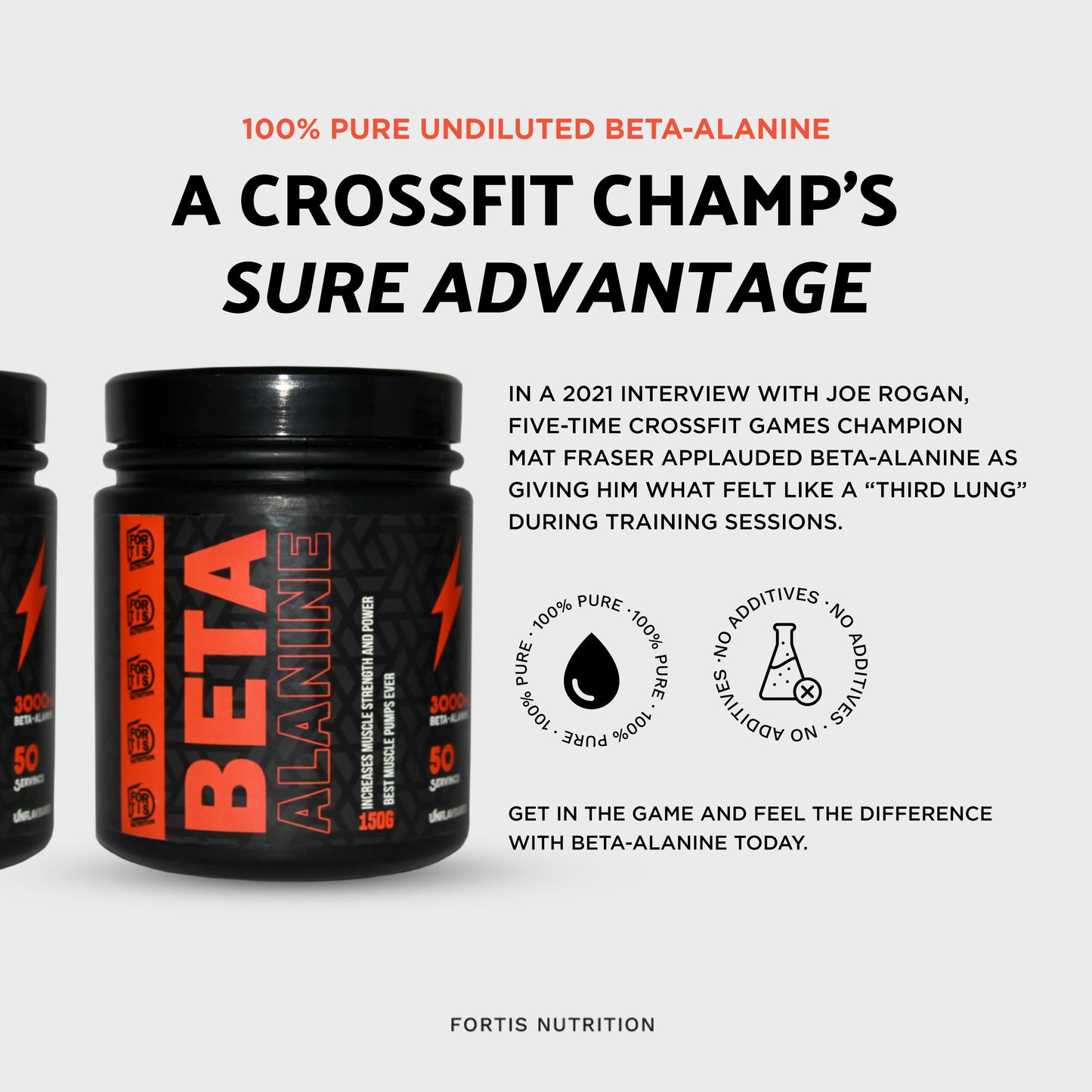 Beta-Alanine Fortis Nutrition Supplements 